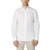 Armani Exchange Hvid Hørskjorte