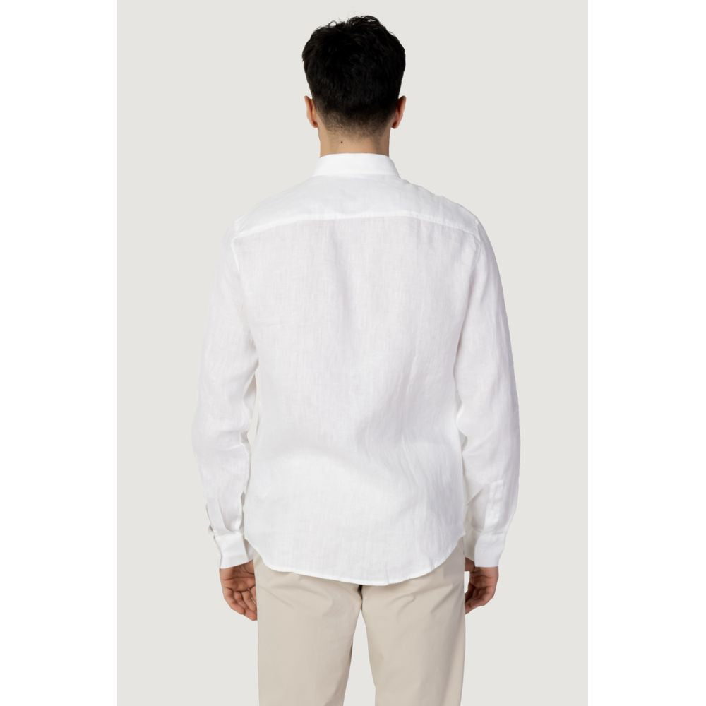 Armani Exchange Hvid Hørskjorte