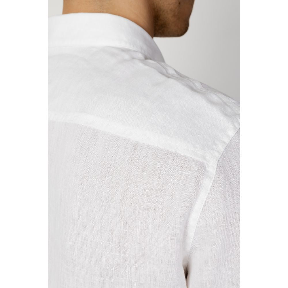 Armani Exchange Hvid Hørskjorte