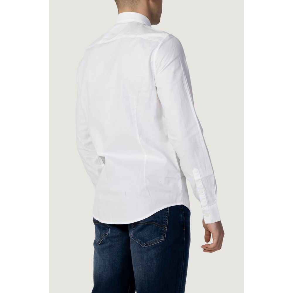 Armani Exchange hvid bomuldsskjorte