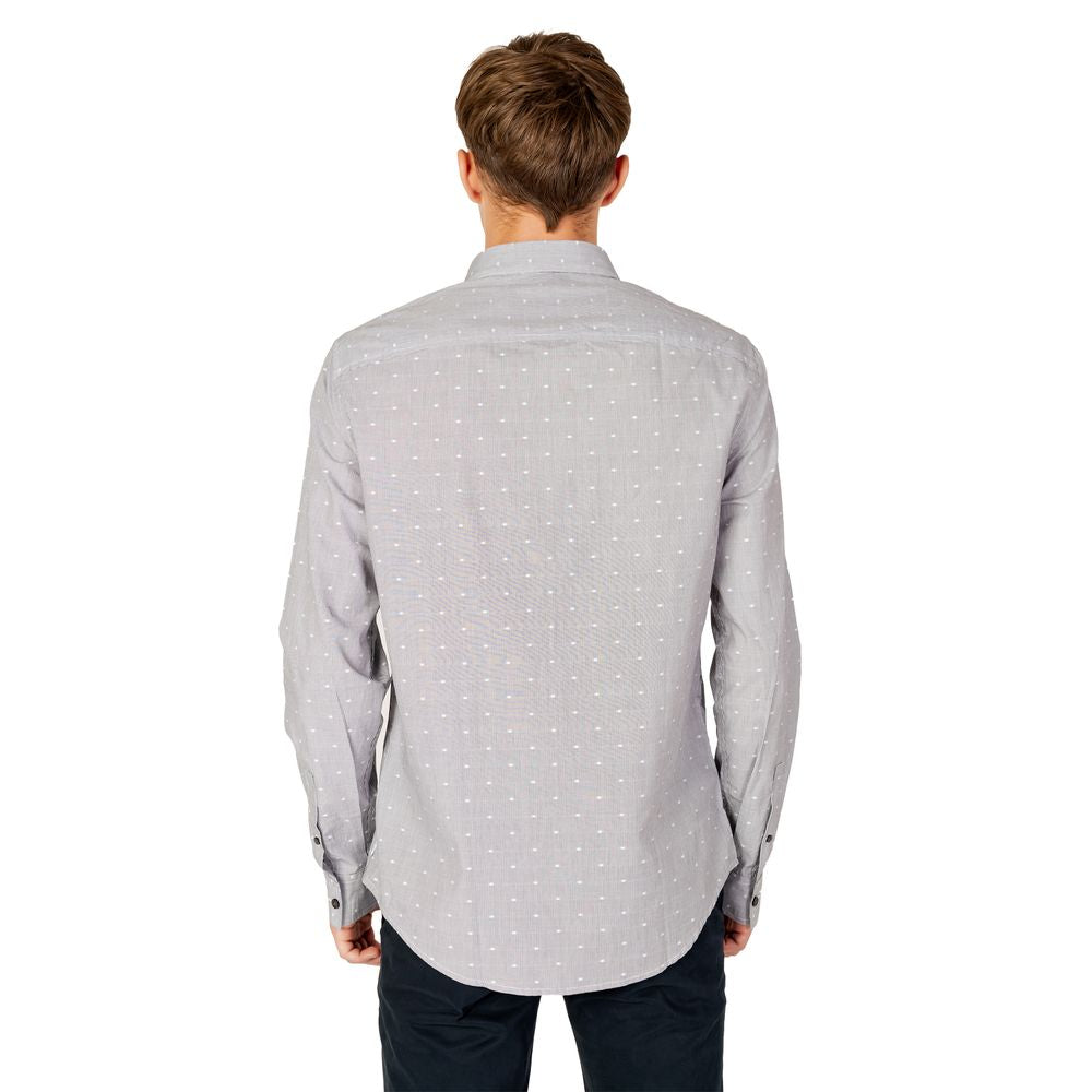 Armani Exchange sort bomuldsskjorte