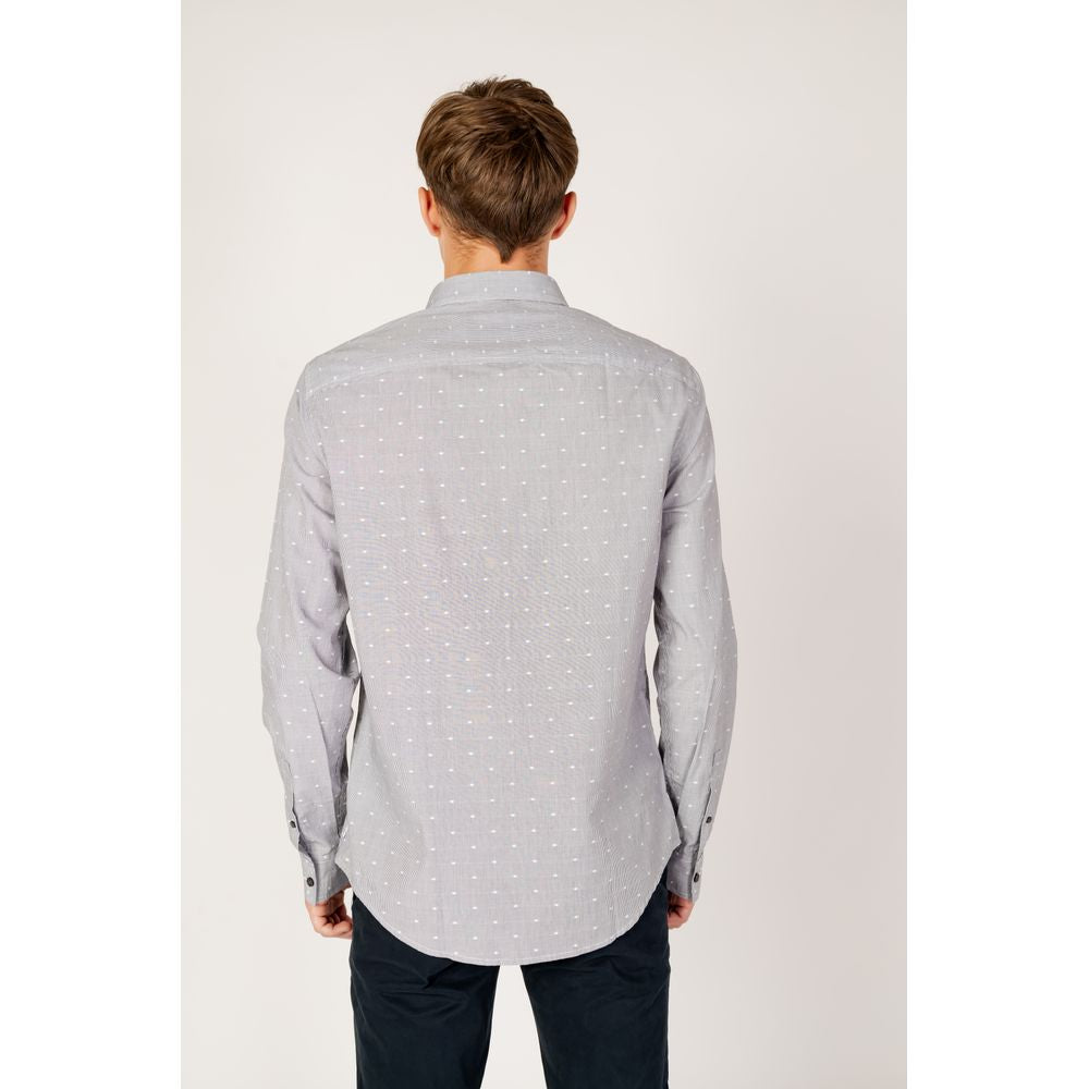 Armani Exchange sort bomuldsskjorte