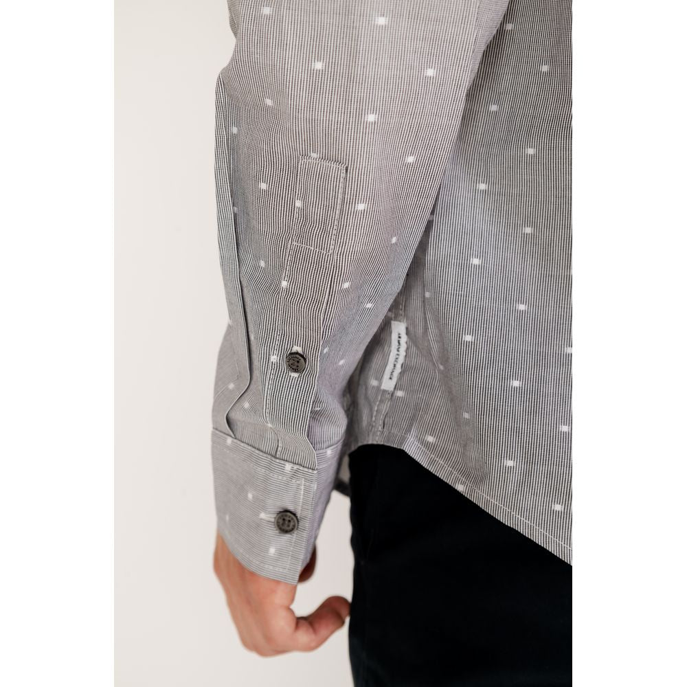 Armani Exchange sort bomuldsskjorte