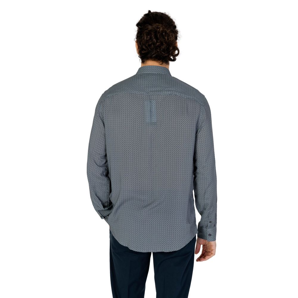 Armani Exchange Grå Viskose Skjorte