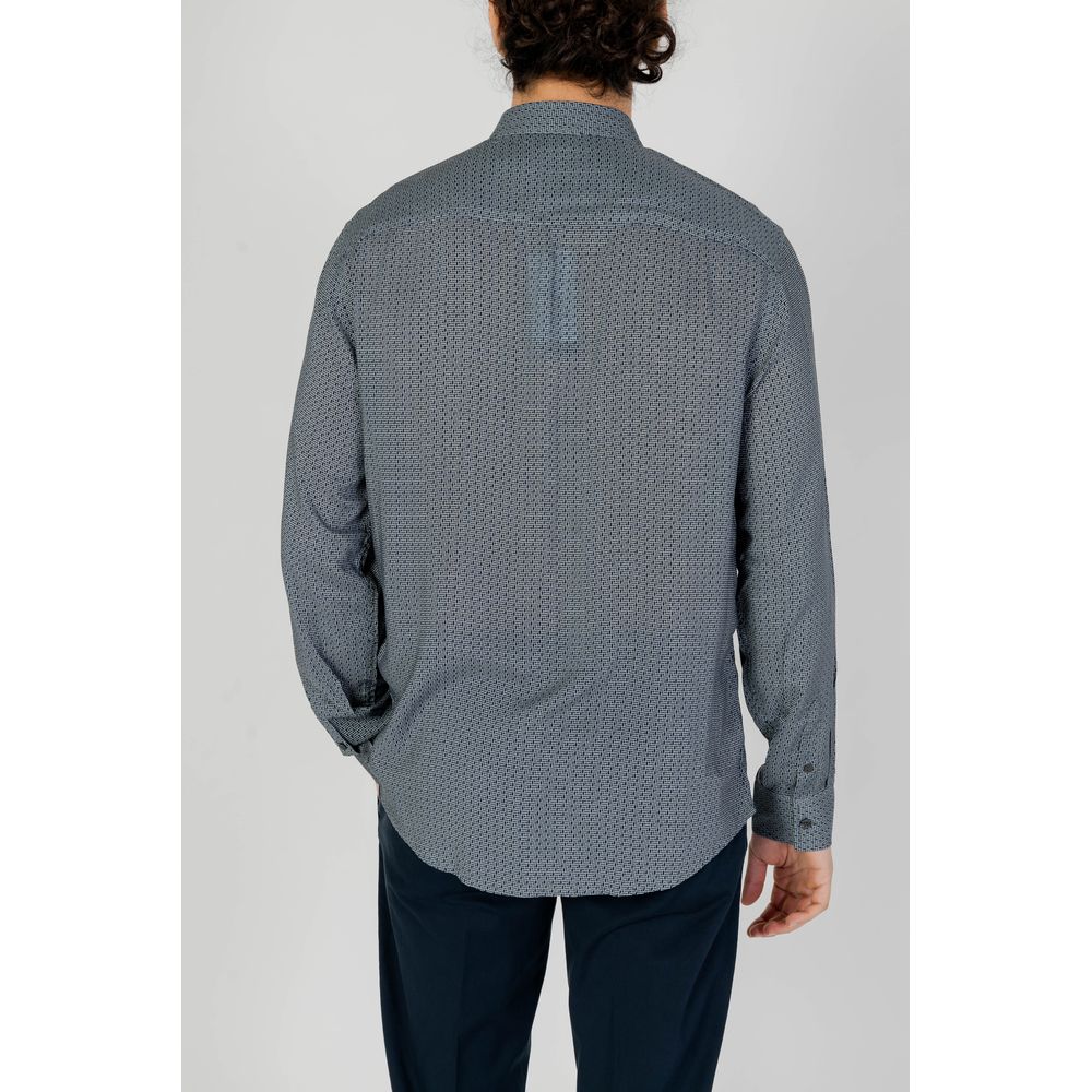 Armani Exchange Grå Viskose Skjorte