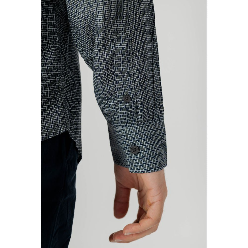 Armani Exchange Grå Viskose Skjorte