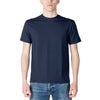 Solblå polyester T-shirt