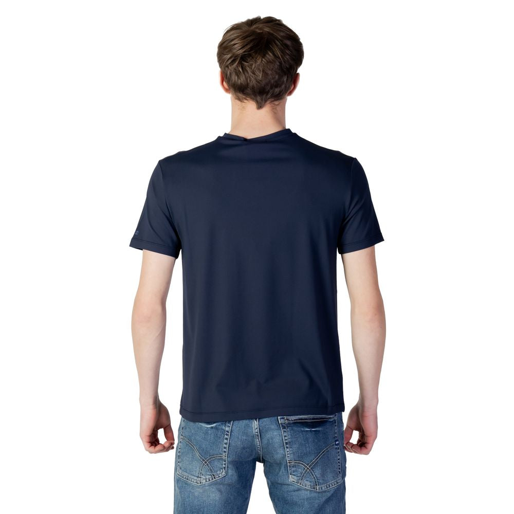 Solblå polyester T-shirt