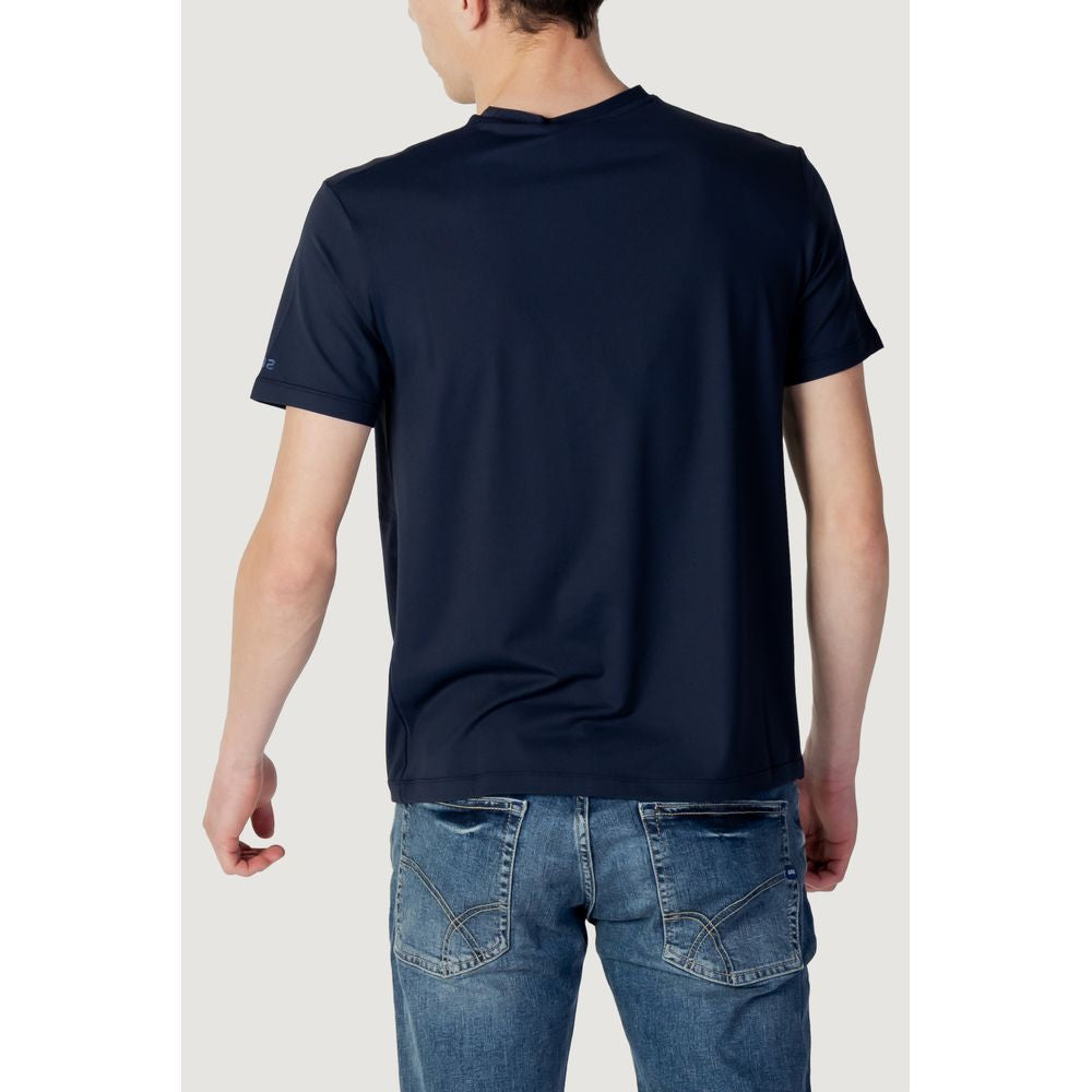 Solblå polyester T-shirt