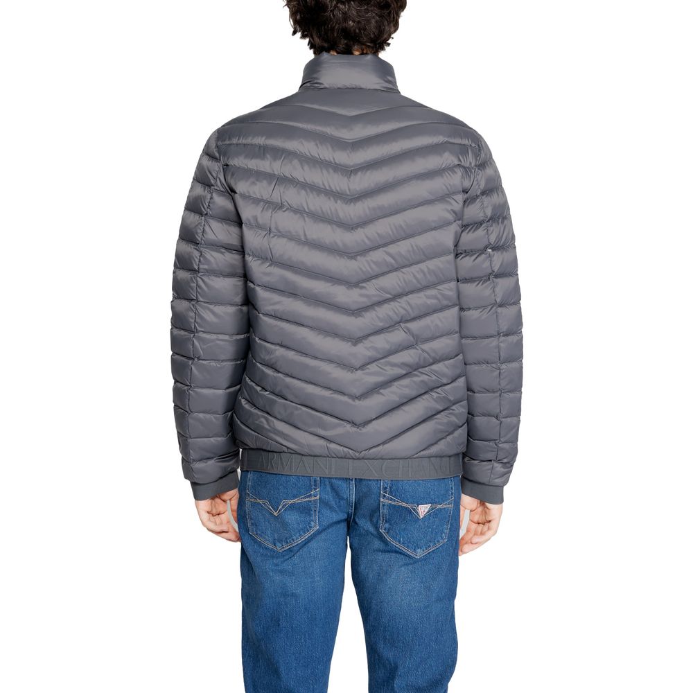 Armani Exchange Grå Polyesterjakke