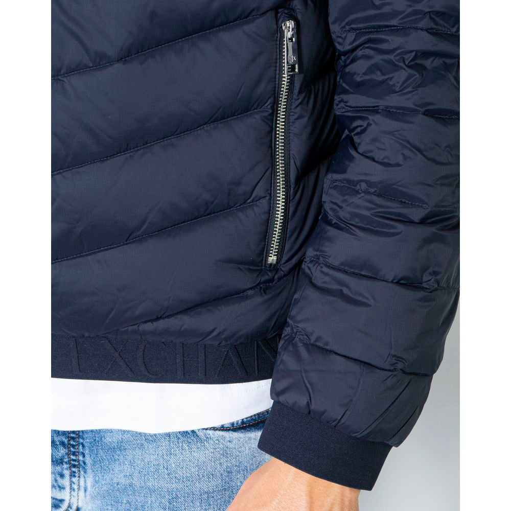Armani Exchange Blå Polyesterjakke