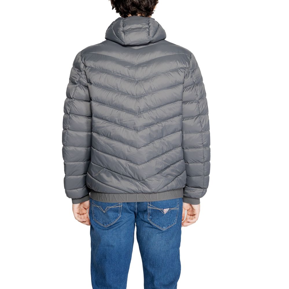 Armani Exchange Grå Polyesterjakke