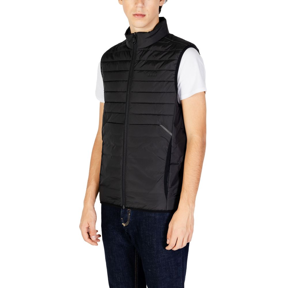 Hugo Boss sort polyesterjakke