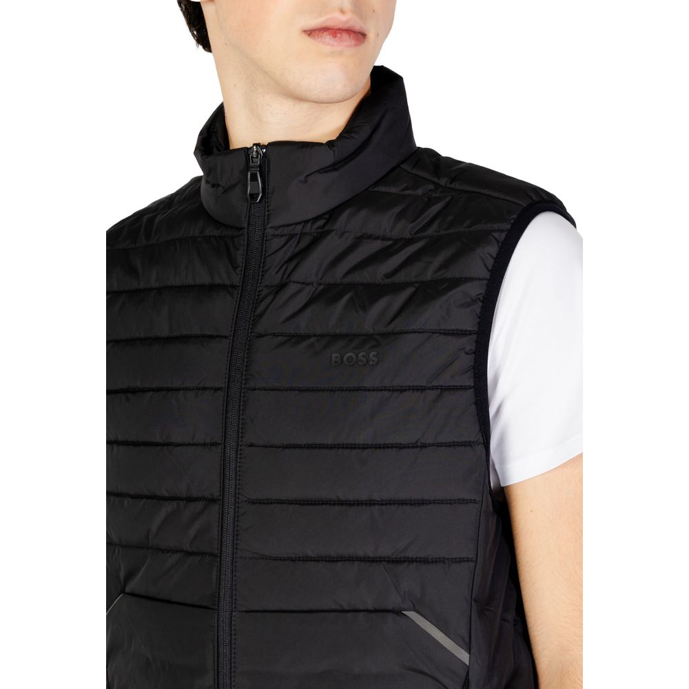 Hugo Boss sort polyesterjakke