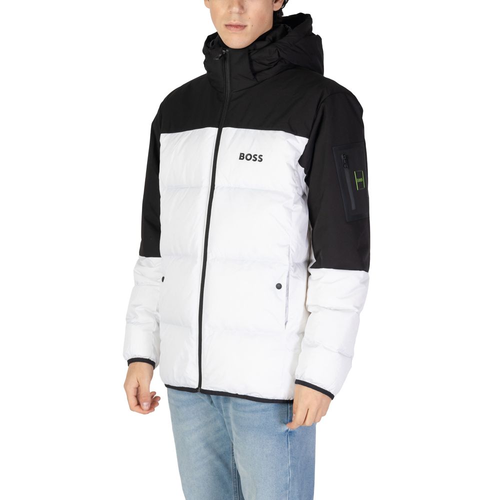 Hugo Boss Hvid Jakke i Genbrugspolyester