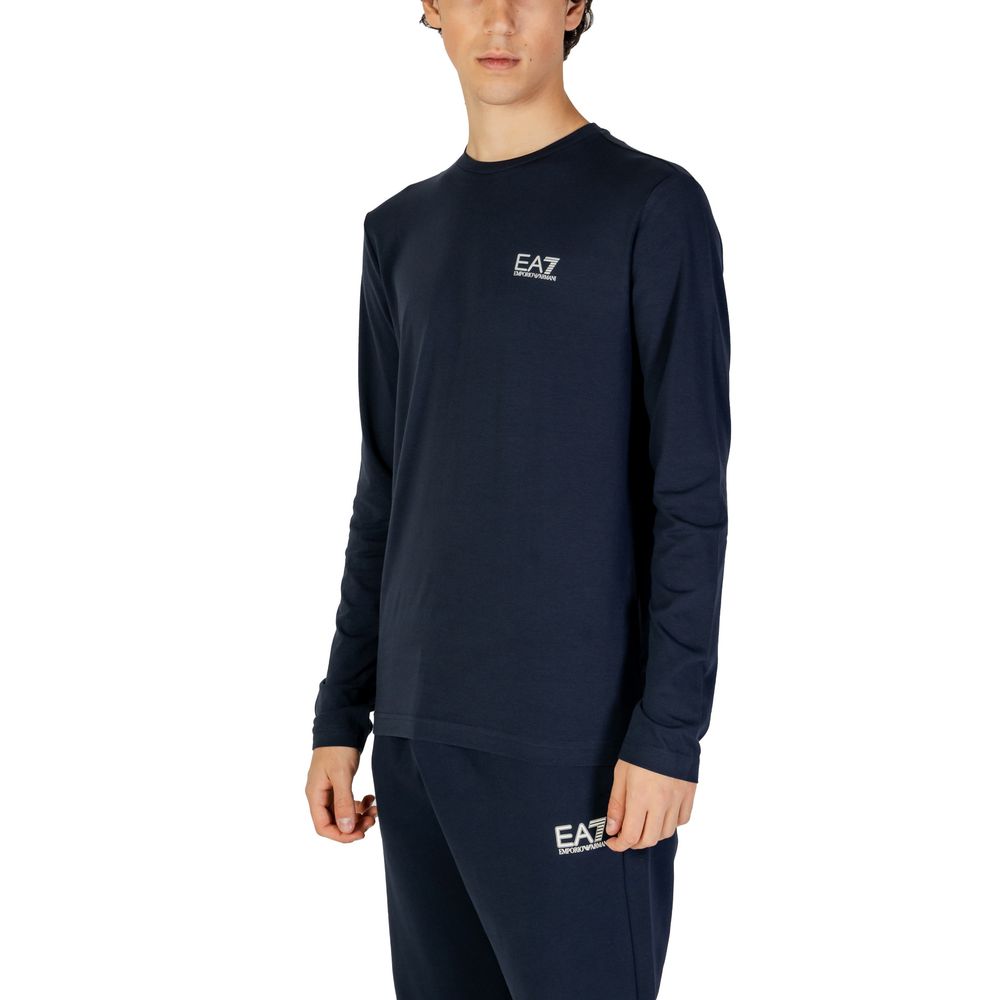 EA7 Emporio Armani Blå Bomuldsskjorte