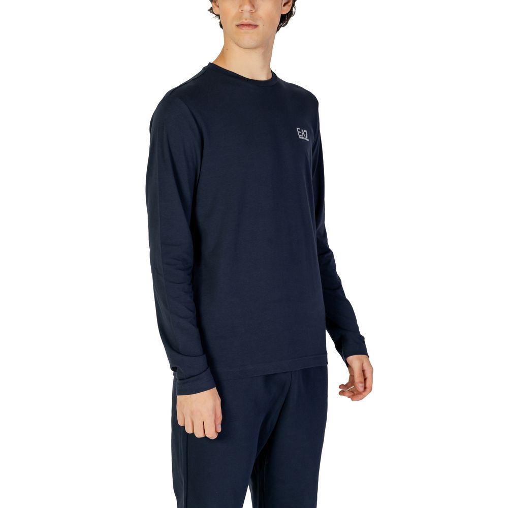 EA7 Emporio Armani Blå Bomuldsskjorte