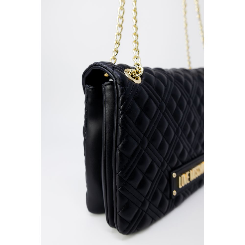 Love Moschino Guld Polyethylen Håndtaske