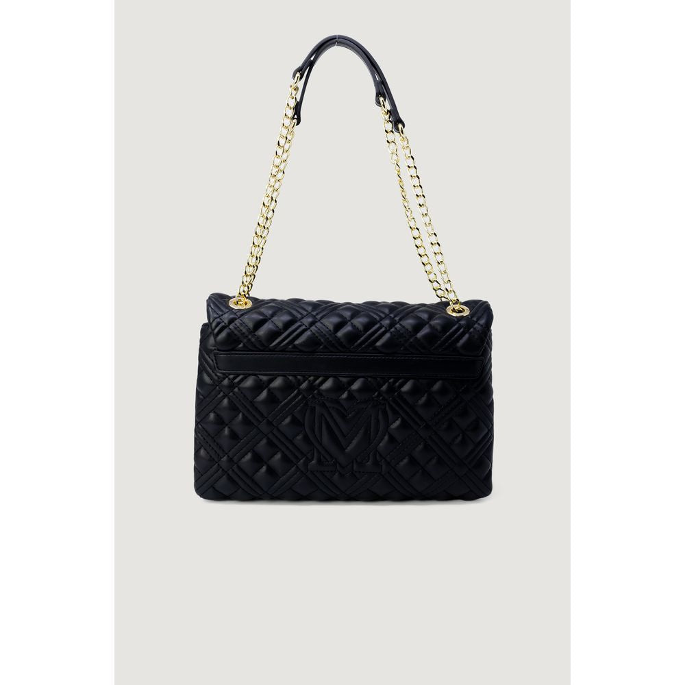 Love Moschino Guld Polyethylen Håndtaske