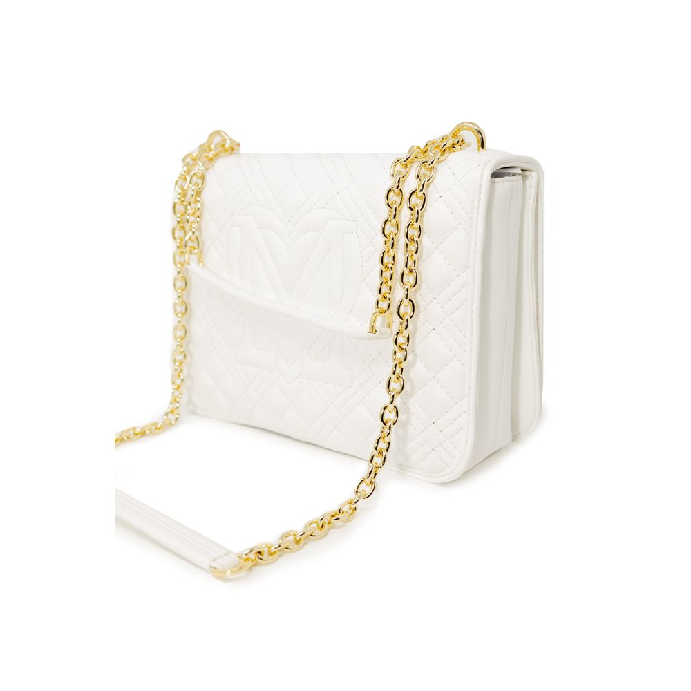 Love Moschino Hvid Polyethylen Håndtaske