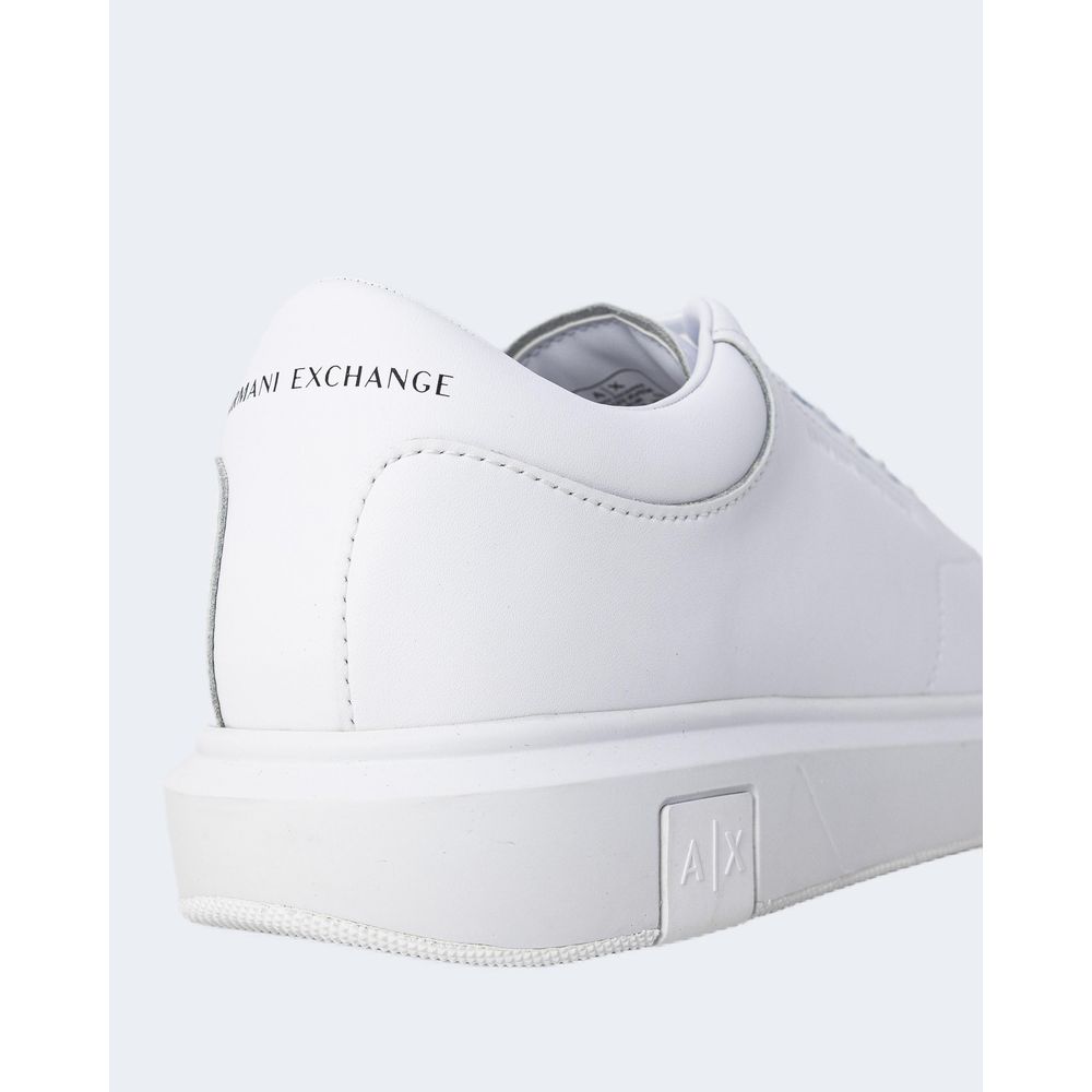Armani Exchange hvid lædersneaker