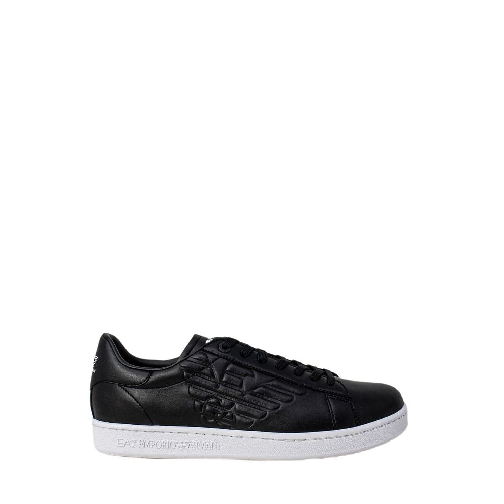 EA7 Emporio Armani sort og hvid polyethylen sneaker