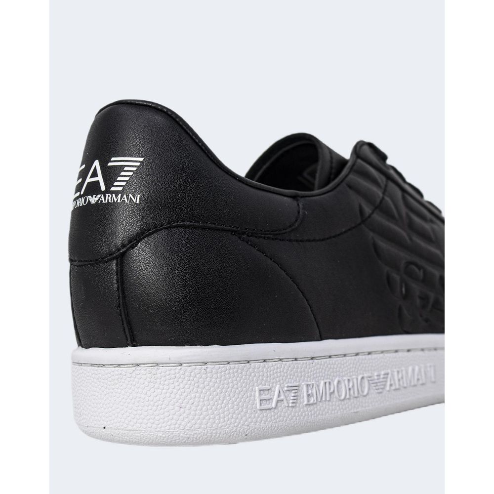 EA7 Emporio Armani sort og hvid polyethylen sneaker
