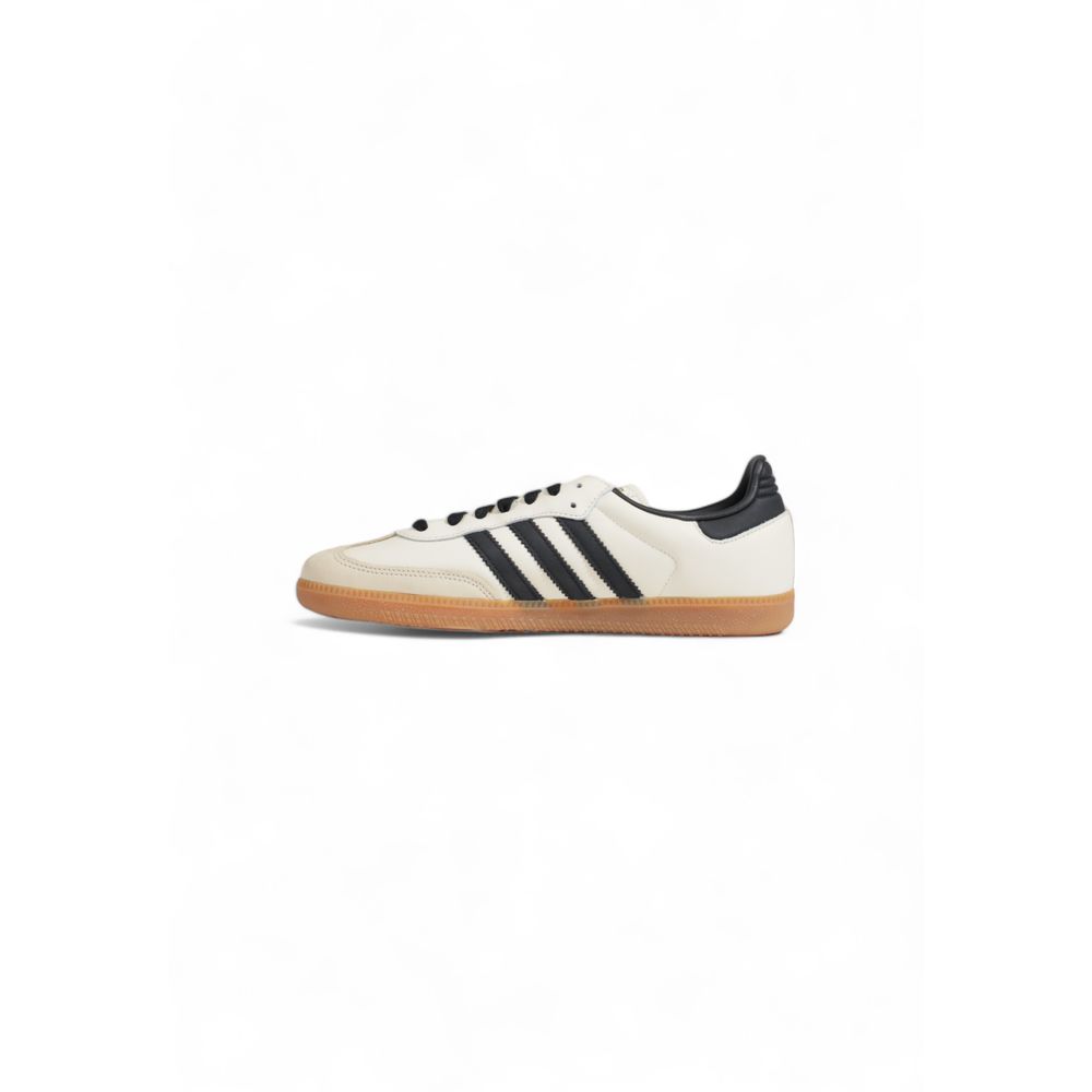 Adidas Cremefarvede Lædersneaker