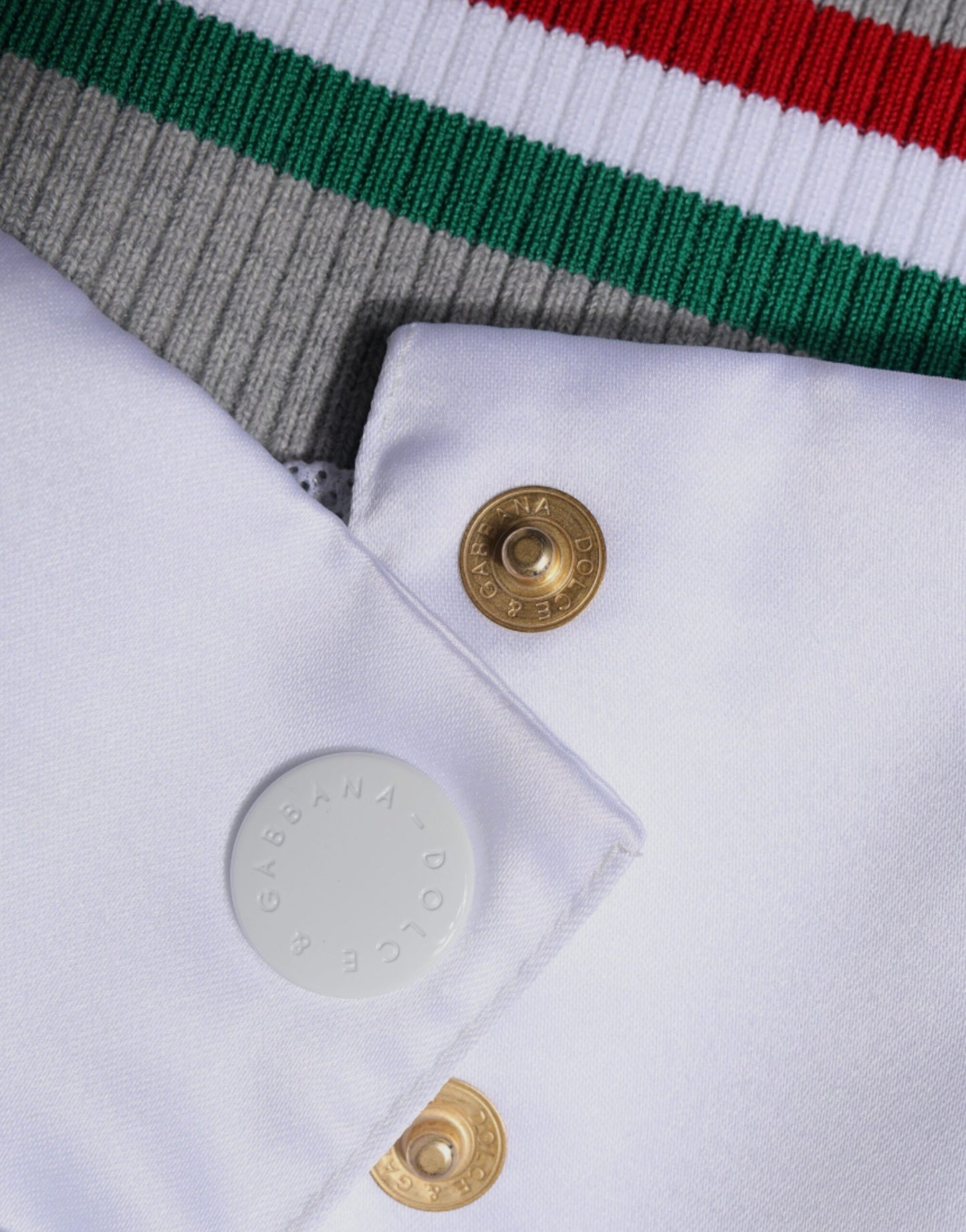 Dolce & Gabbana Flerfarvet Italia Button Down Bomberjakke