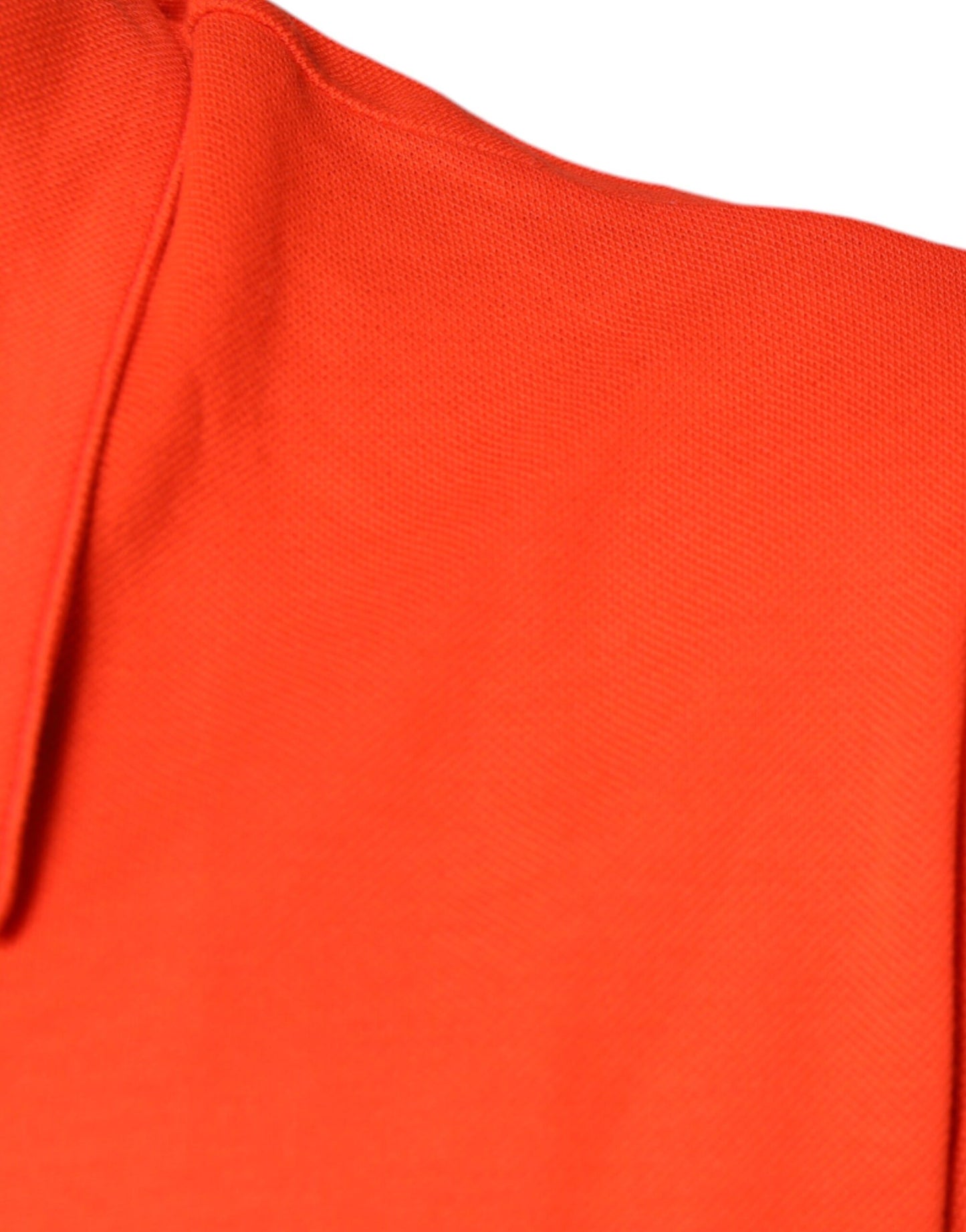 Dolce & Gabbana Orange Bomuld Button Down Casual Poloshirt