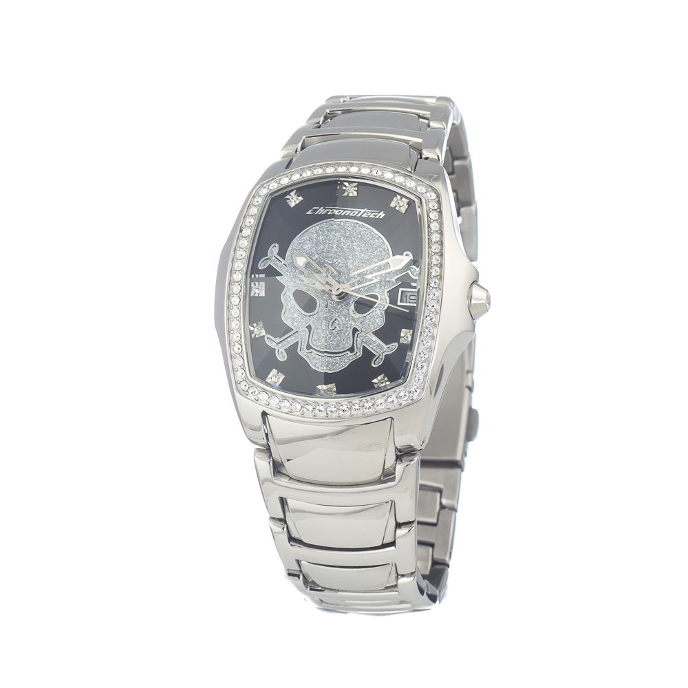 Chronotech Silver Stainless Steel Watch