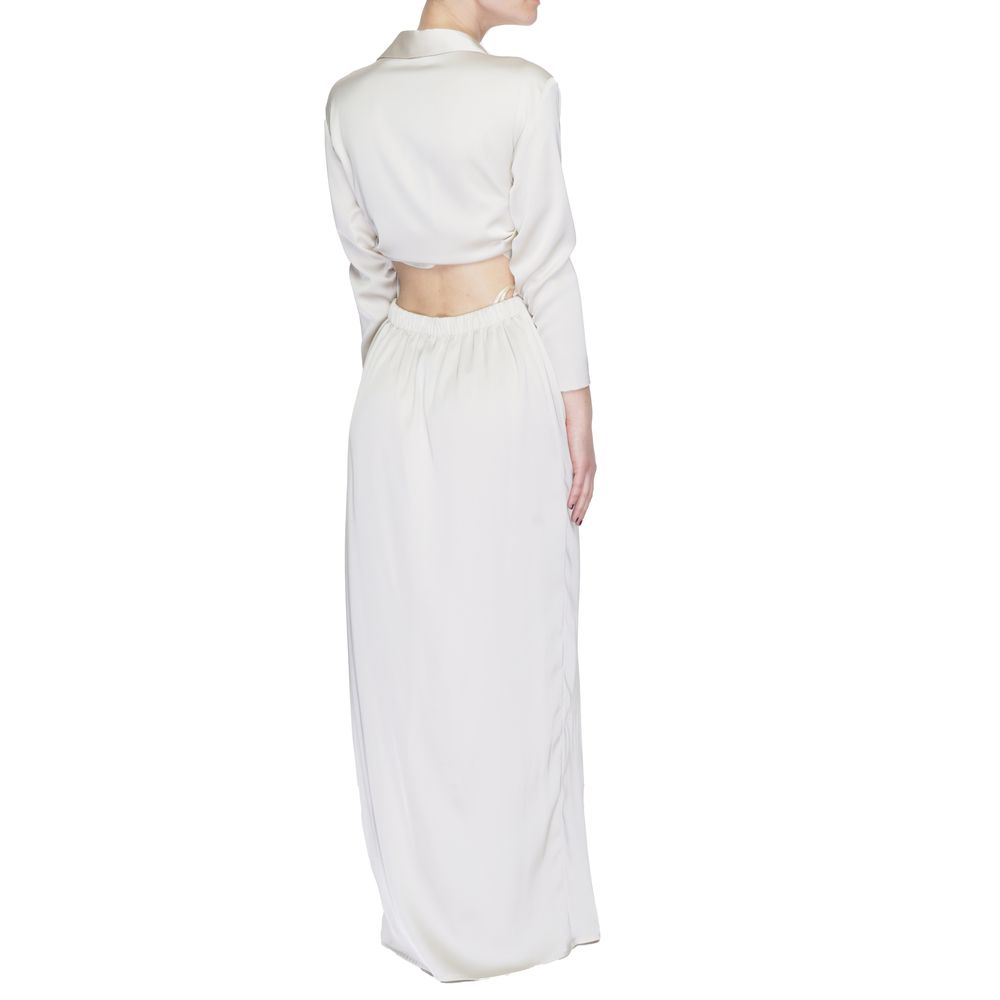 Sandro Ferrone Beige Polyesterkjole