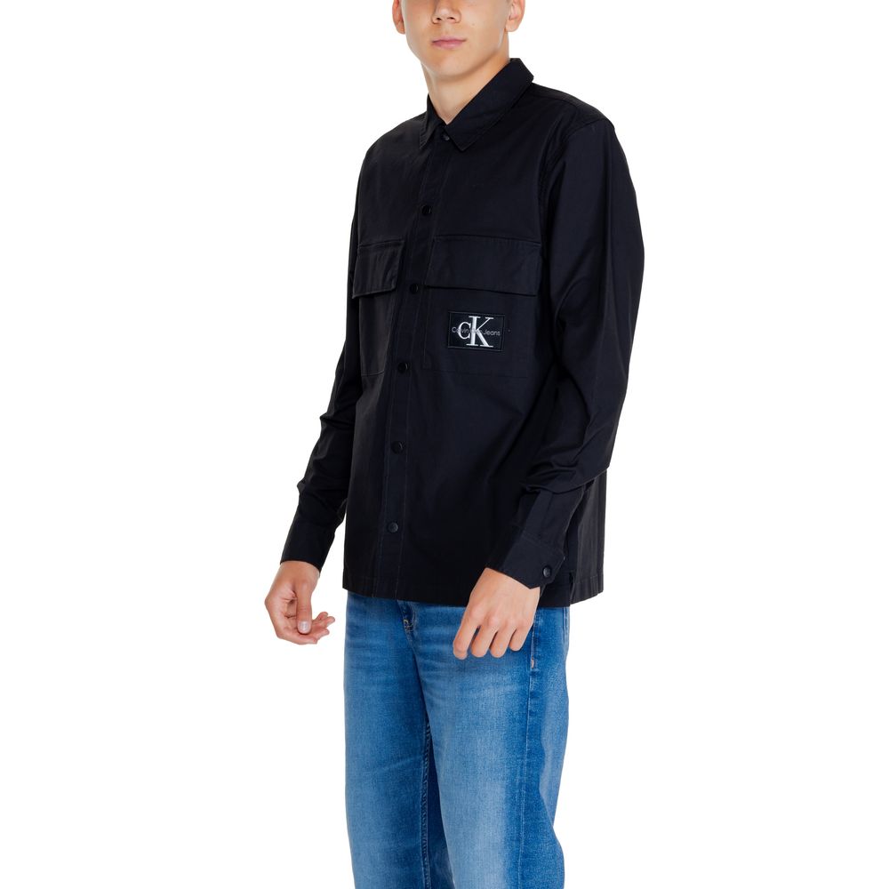 Calvin Klein Jeans Sort skjorte i genbrugsbomuld
