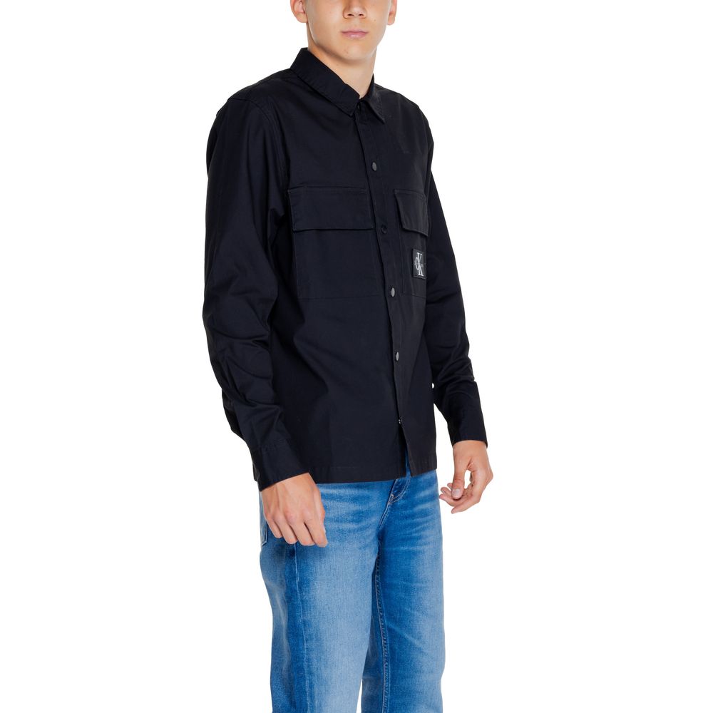 Calvin Klein Jeans Sort skjorte i genbrugsbomuld
