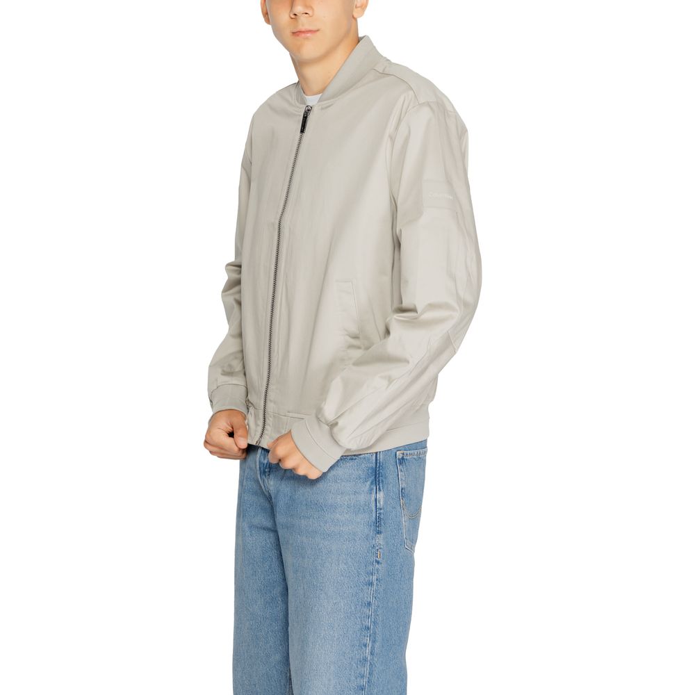 Calvin Klein grå økologisk bomuldsjakke