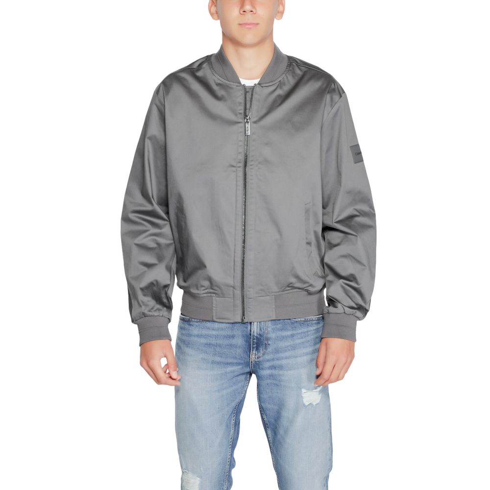 Calvin Klein grå økologisk bomuldsjakke