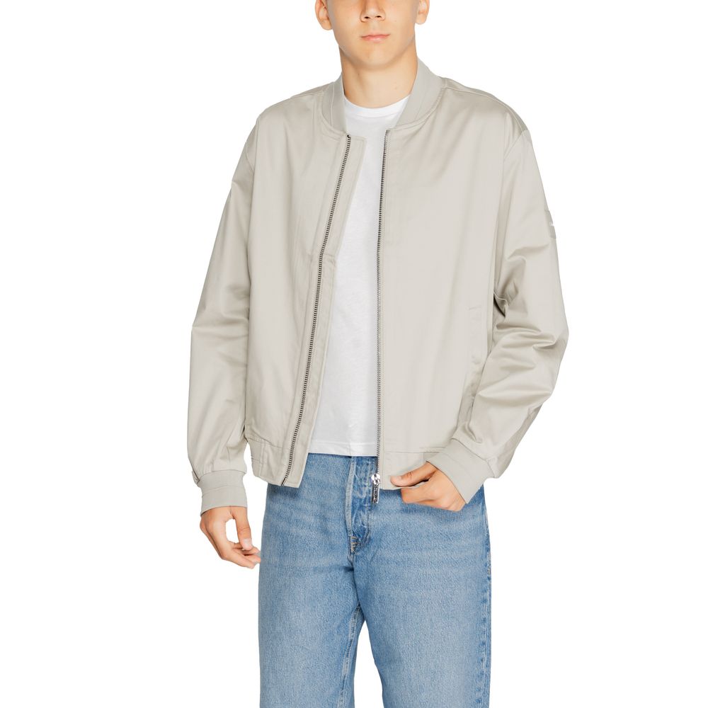 Calvin Klein grå økologisk bomuldsjakke