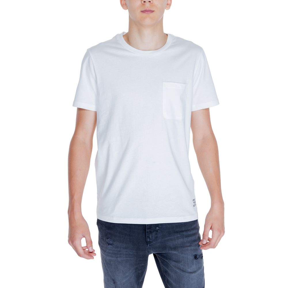 Peuterey Hvid Bomulds T-shirt