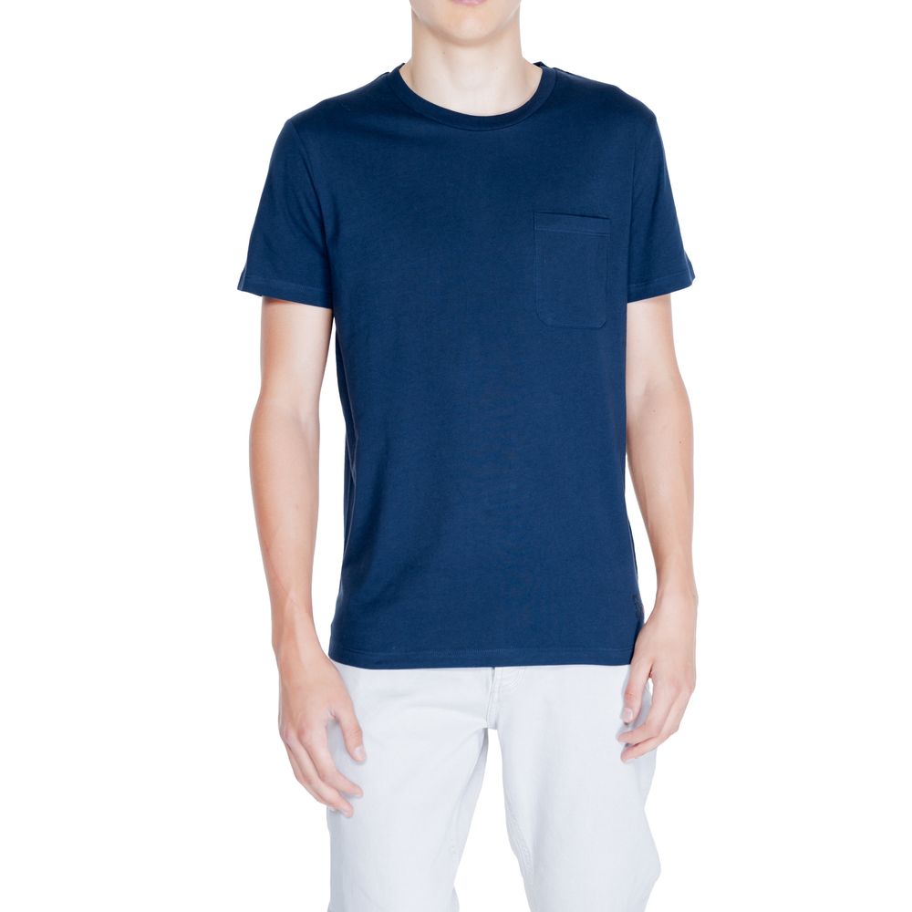 Peuterey Blå Bomulds T-shirt