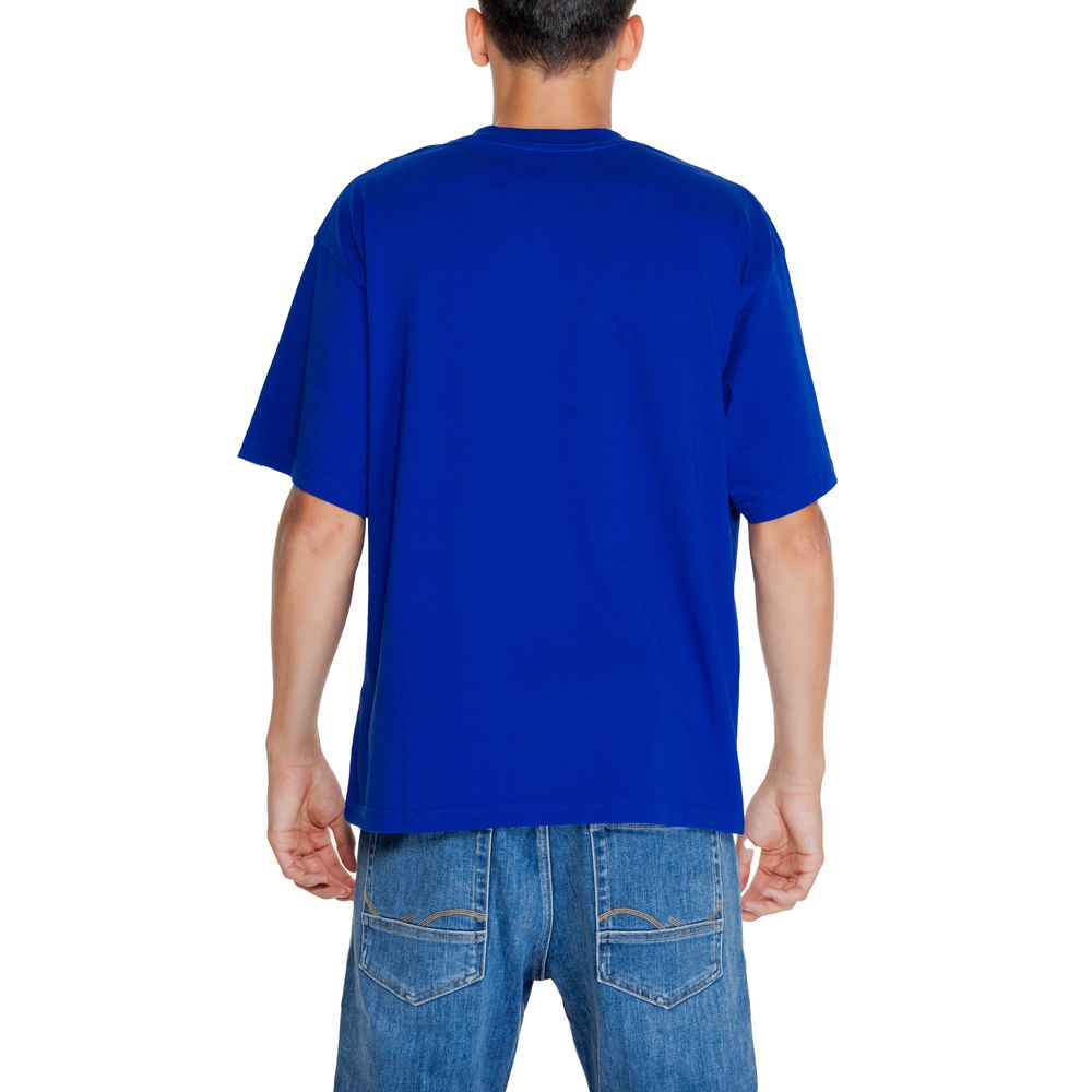 Replay Blå Bomulds T-shirt