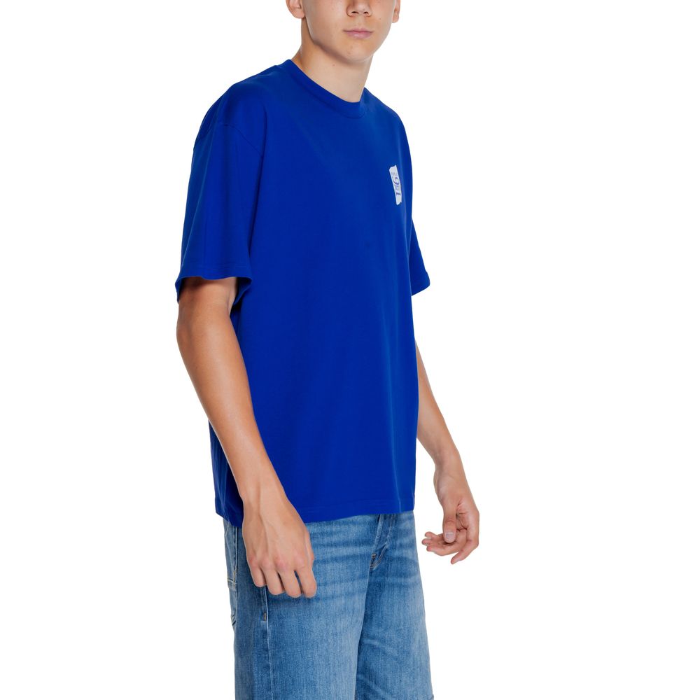 Replay Blå Bomulds T-shirt