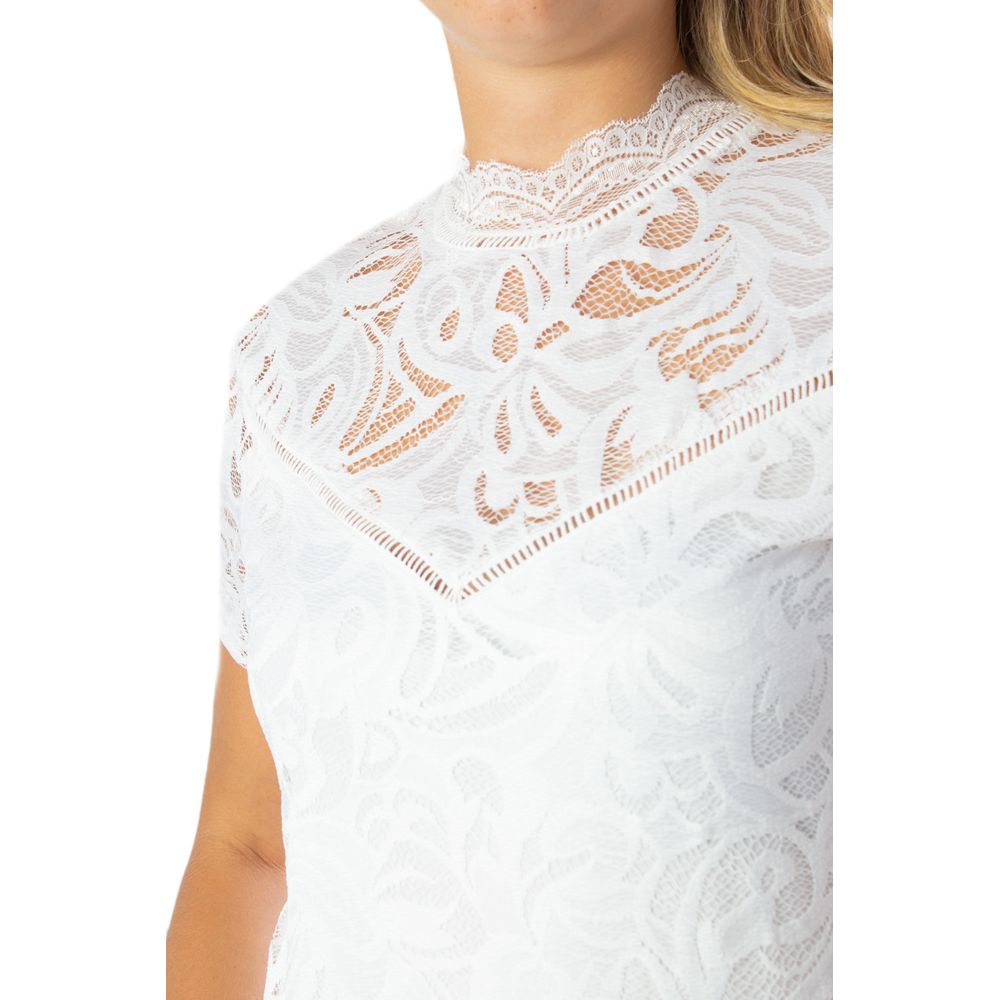 Vila Tøj Cremefarvede Polyamid Toppe & T-shirt
