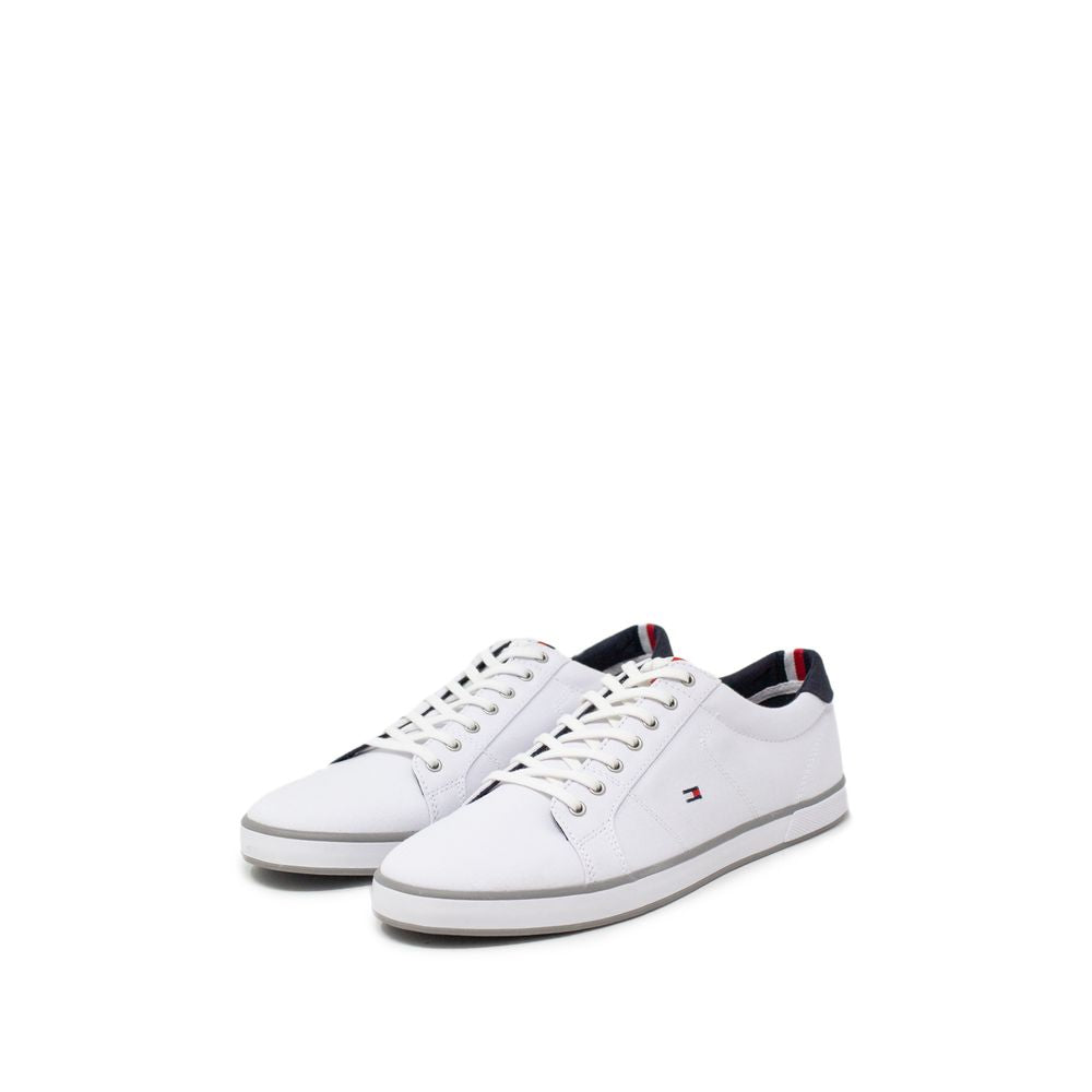 Tommy Hilfiger Hvide Bomuldssneaker