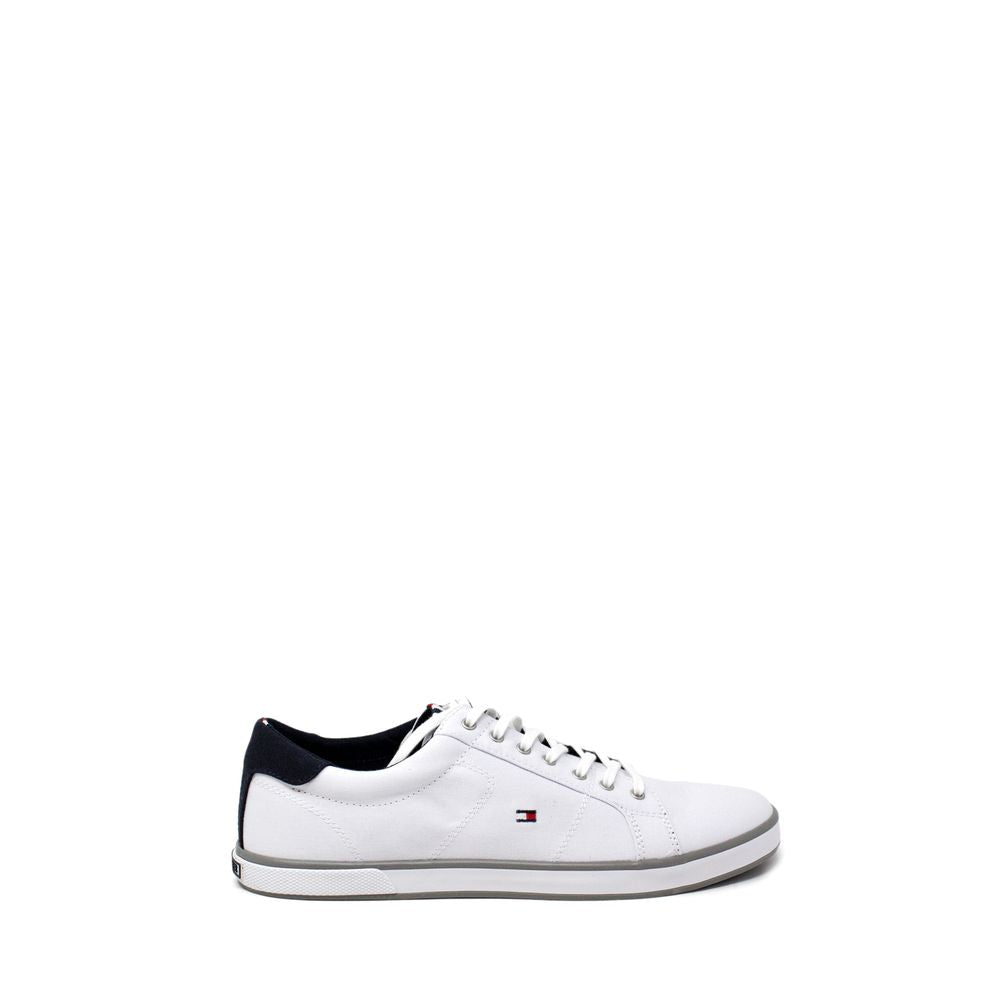 Tommy Hilfiger Hvide Bomuldssneaker