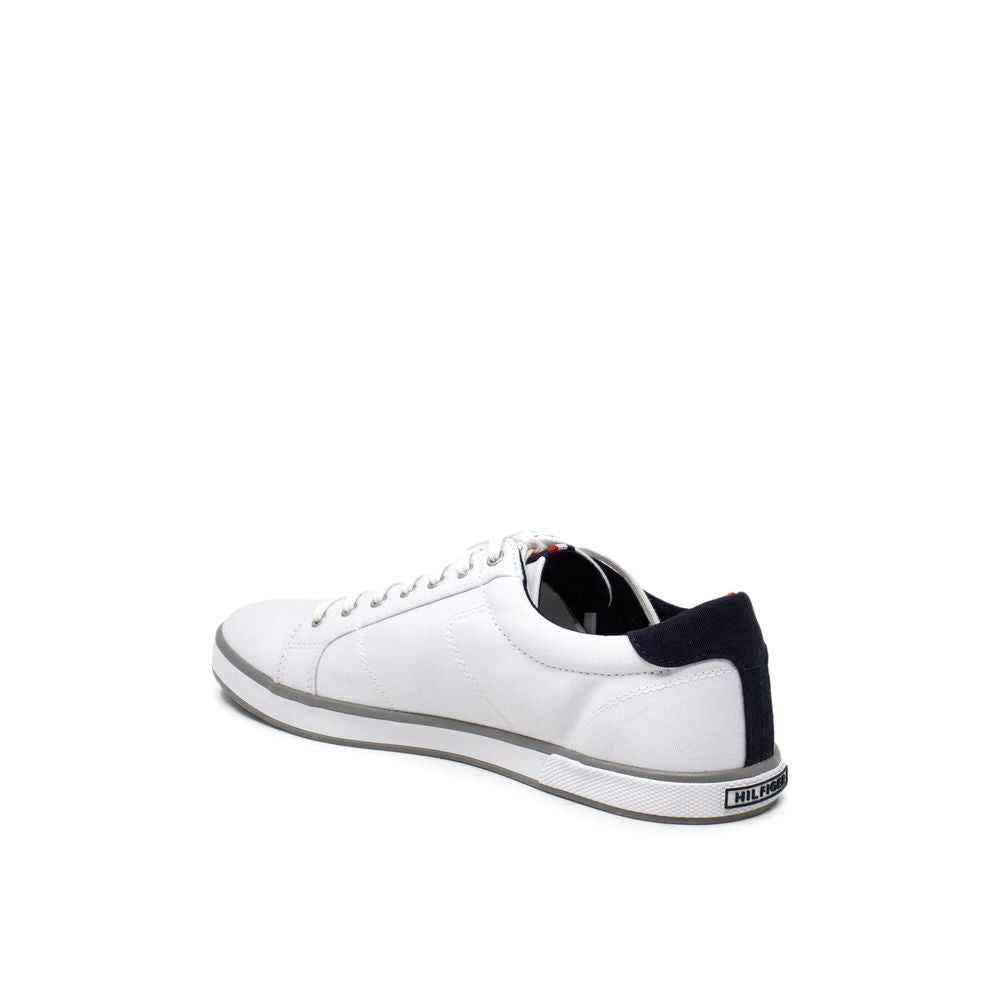Tommy Hilfiger Hvide Bomuldssneaker
