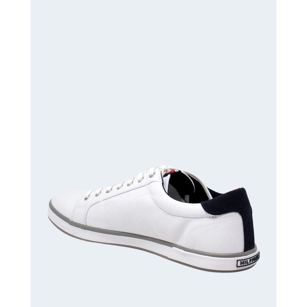 Tommy Hilfiger Hvide Bomuldssneaker