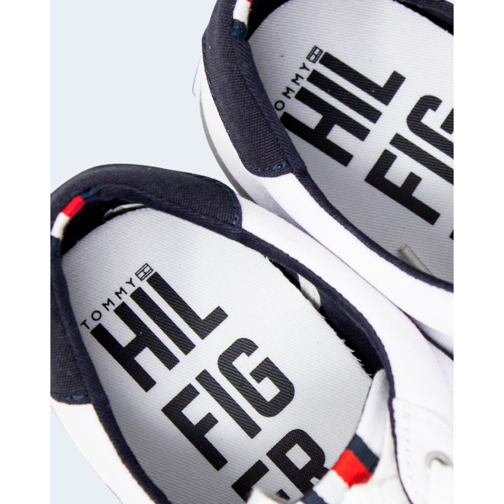 Tommy Hilfiger Hvide Bomuldssneaker