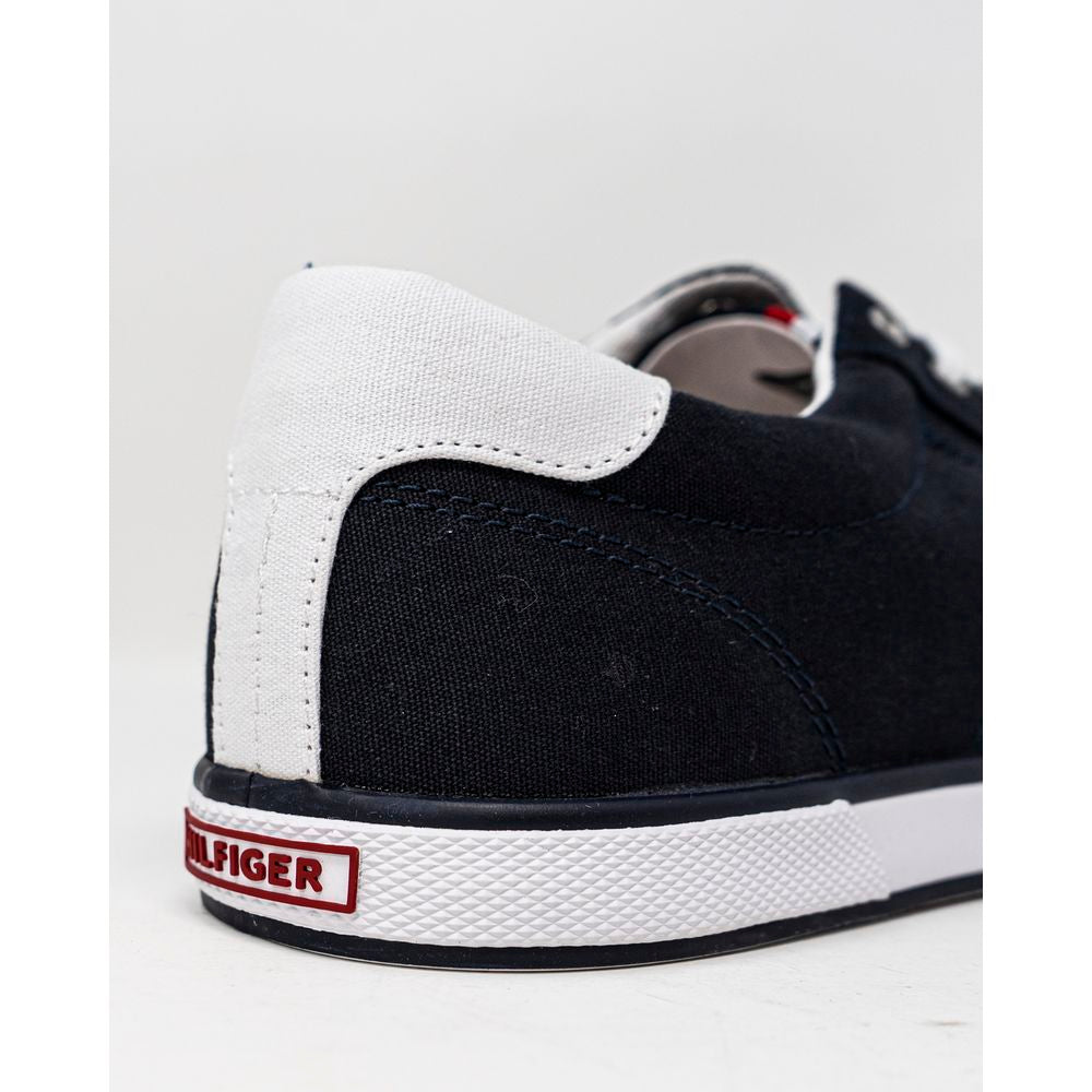 Tommy Hilfiger Blå Bomuldssneaker