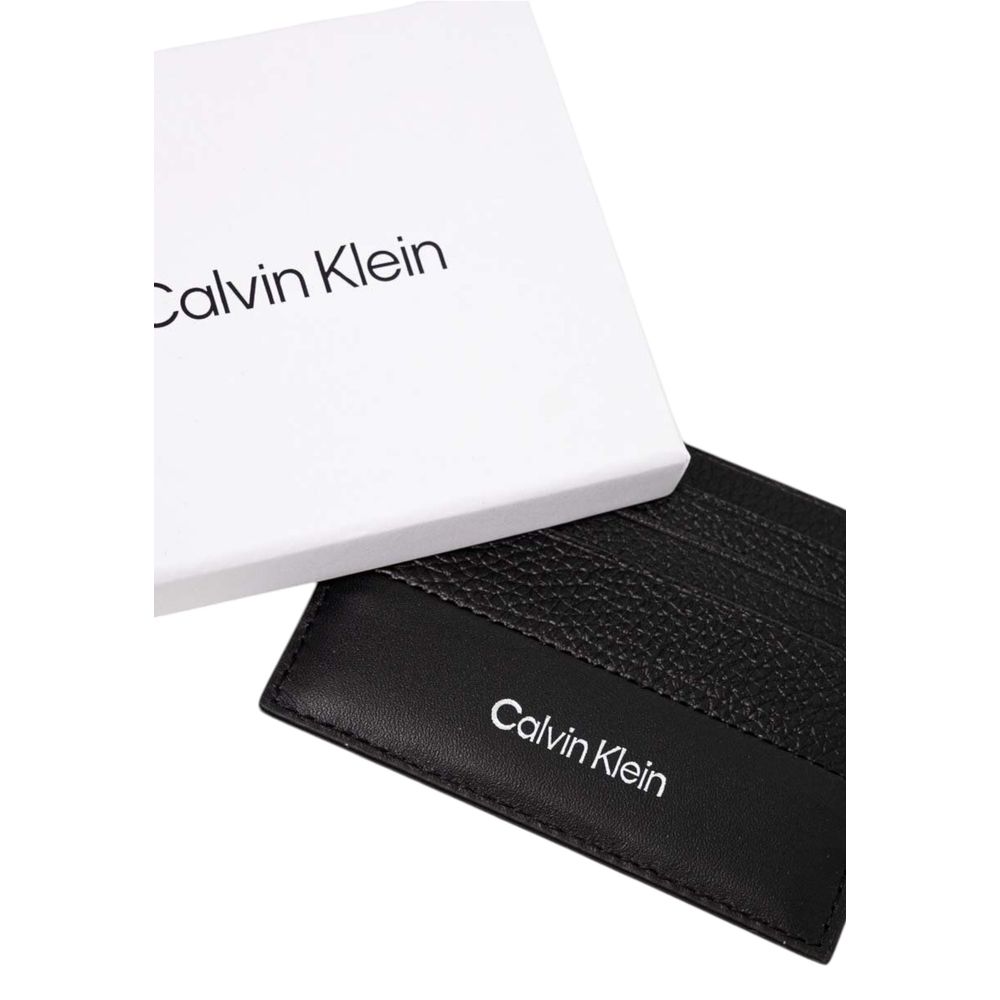 Calvin Klein sort læderpung