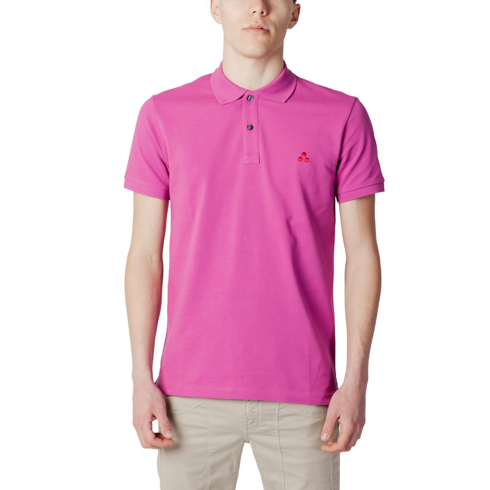 Peuterey lyserød bomuldspoloshirt